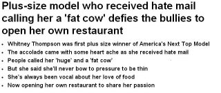 Illustration for article titled FYI, ANTM Winner Whitney Thompson Runs a Restaurant Now